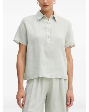 Benetton Short-Sleeve Blouse - White