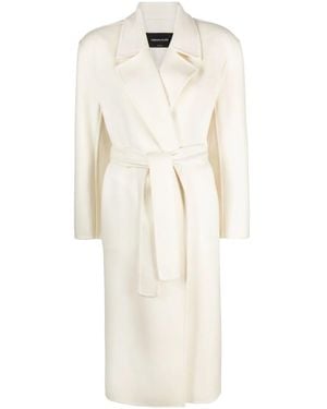 Fabiana Filippi Belted-Waist Trench Coat - White