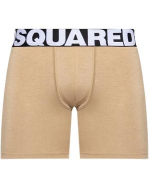 DSquared² Shorts Mit Logo-Bund - Natur