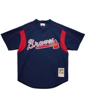 Mitchell & Ness 2003 Atlanta Braves Poloshirt - Blau