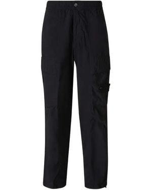 Stone Island Broek Met Logopatch - Zwart