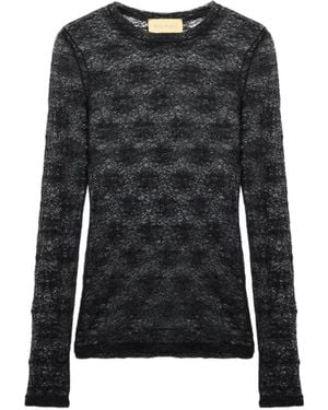 Momoní Waina Long-Sleeves T-Shirt - Black