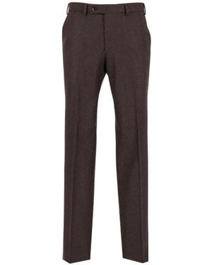 Gabriele Pasini Straight-Leg Flannel Pants - Gray