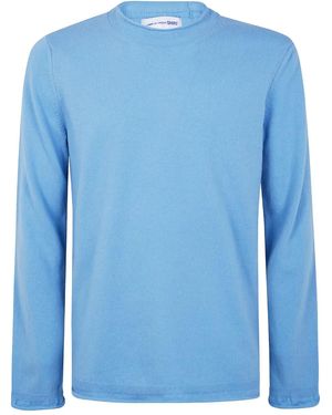 Comme des Garçons Crew-Neck Wool Jumper - Blue