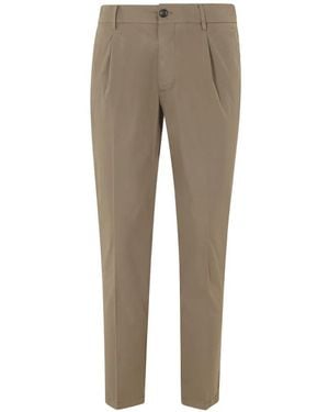 BE ABLE Pleated Tapered-Leg Trousers - Natural