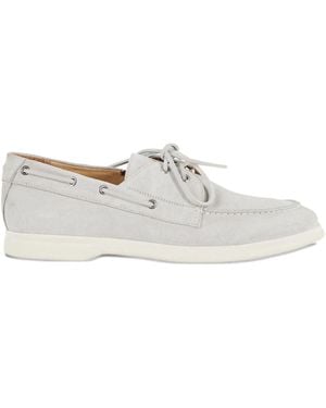 Tagliatore Segelschuhe aus Wildleder - Weiß