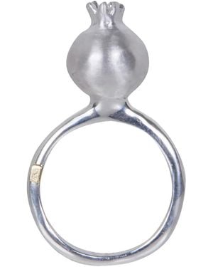 Rosa Maria Brushed-Finish Ring - Metallic