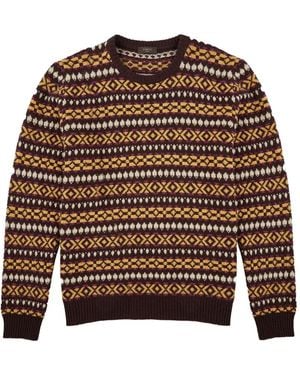 Slowear Pull En Laine À Motif En Jacquard - Brown