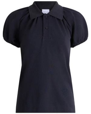 Patou Polo De Manga Farol De Algodón Orgánico - Negro
