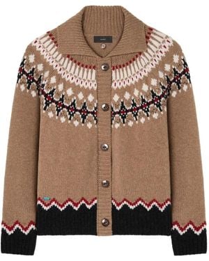 Alanui Cardigan Sweet Winter - Marrone