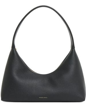 Mansur Gavriel Top-Handle Leather Shoulder Bag - Black