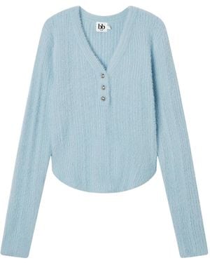 B+ AB Oberteil Mit V-Ausschnitt - Blau