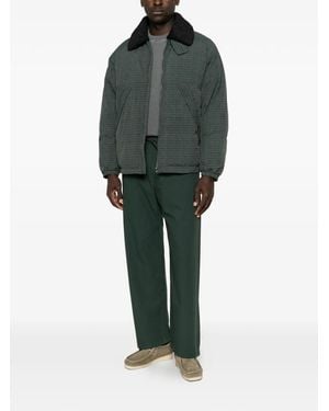 A Kind Of Guise Esca Check Puffer Jacket - Green