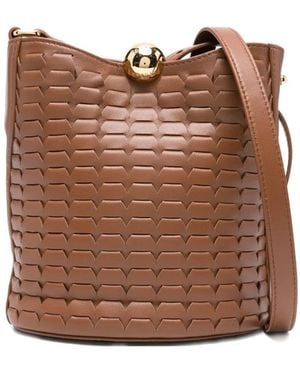 Furla Mini Sac Seau En Cuir Sfera - Marron
