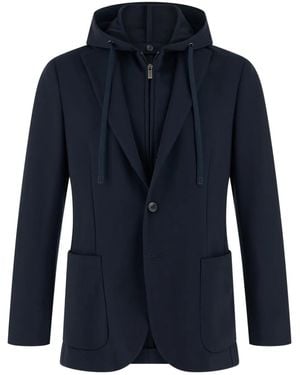 BOGGI Hooded Blazer - Blue