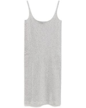 Gucci Rhinestone-Embellished Mini Slip Dress - White