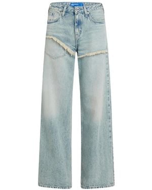 KARL LAGERFELD Frayed Jeans - Blue