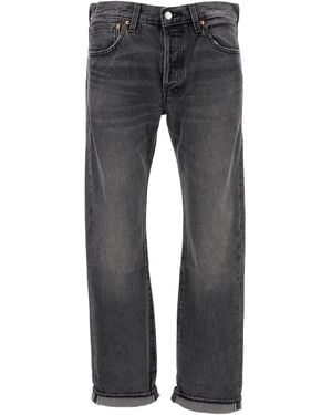 Levi's 501 Selvedge Fice-Pocket Cotton Jeans - Grey