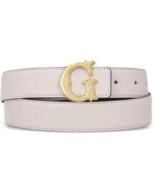 Guess Reversible G-Logo Belt - White