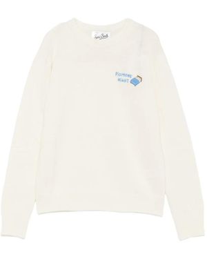 MC2 Saint Barth Embroidered Crew-Neck Jumper - White