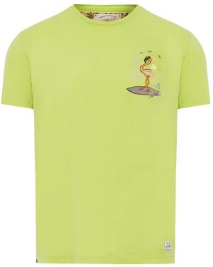 Bob Embroidered-Logo T-Shirt - Yellow