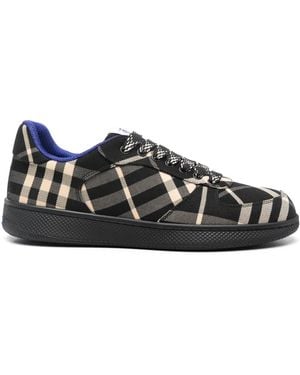 Burberry Terrace Check Canvas Trainer - Black