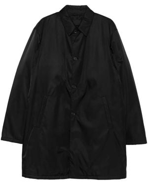 Prada Linea Rossa Abrigo con botones - Negro