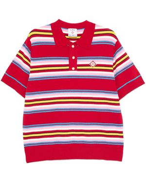 CASABLANCA Polo A Righe - Rosso