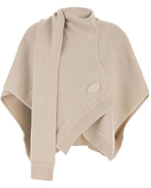 Fendi Poncho En Cachemire - Neutre
