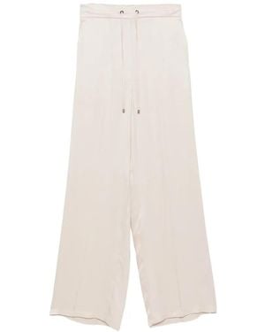 Lorena Antoniazzi Pantalones Anchos Con Cordones - Blanco