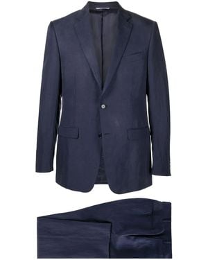 Canali Tailored Single-Breasted Suit - Blue