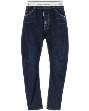 DSquared² Bro Jean Distressed Jeans - Blue
