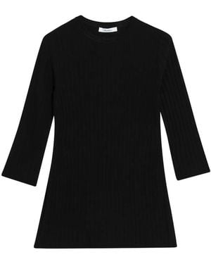 Max Mara Ribbed-Knit Jumper - Black