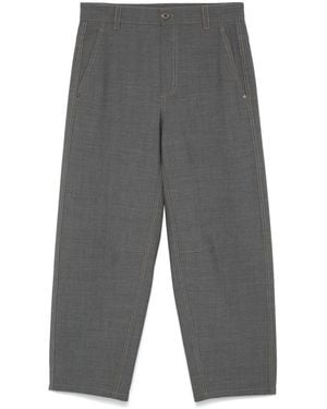 Brunello Cucinelli Gray Wool Casual Pants
