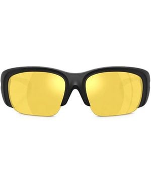 DIESEL Rectangle-Frame Sunglasses - Metallic
