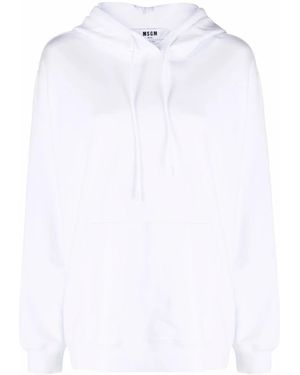 MSGM ロゴ パーカー - ホワイト
