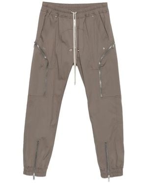 Rick Owens Heizer Drawstring Cargo Trousers - Grey