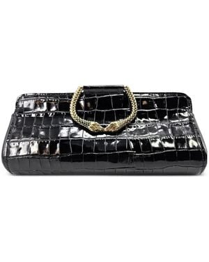 Madison Maison Bolso De Mano Moc Croc - Negro