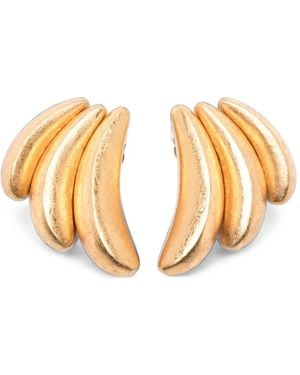 Monies Metallic-Finish Wood Earrings