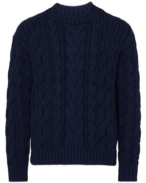 Vilebrequin Cable-Knit Jumper - Blue