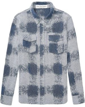 God's True Cashmere Patterned Cashmere Shirt - Blue