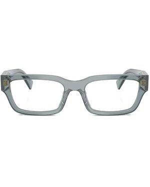 Prada Brille Mit Eckigem Gestell - Weiß