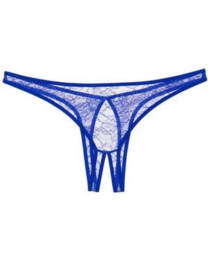 Maison Close Flashback Néon Open Briefs - Blue