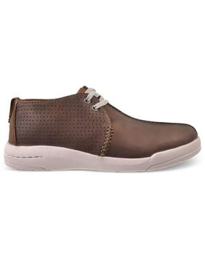 Clarks Driftway Seam Beeswax Trainers - Brown