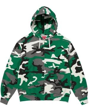 Supreme Box-Logo Zip-Up Hoodie - Green