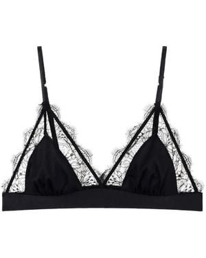 Love Stories Brassière Triangle À Finitions En Dentelle - Black