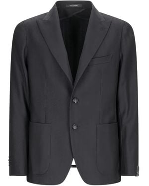 Tagliatore Herringbone-Pattern Blazer - Black