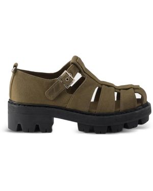 Prada Caged Buckled Sandals - Brown