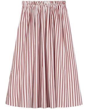 Ports 1961 Gestreifter Rock - Rot