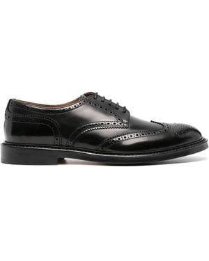 Doucal's Leather Brogues - Black